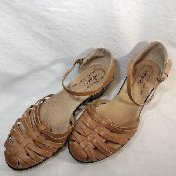 SOFTSPOTS Tatianna Leather Closed Toe Sandals - Picture 2 of 10